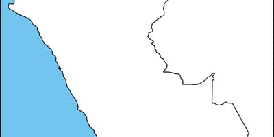 Карта пустая карта Перу