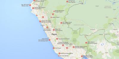 Аэропорты Перу на карте