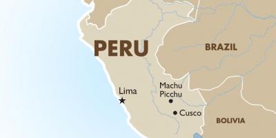 Карта Перу и соседних стран